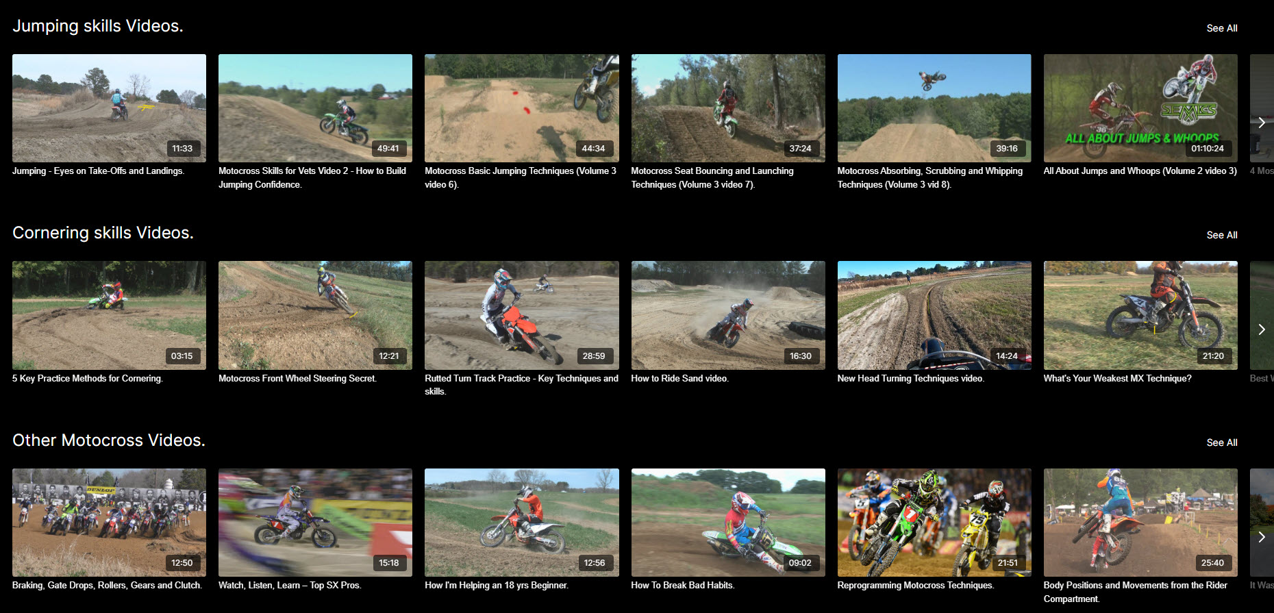 motocross training methods